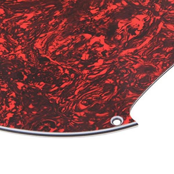 Yibuy Faux Red TORTOISE SHELL 3PLY 9 Hole Pickguard For 4 String Electric Bass #4 image