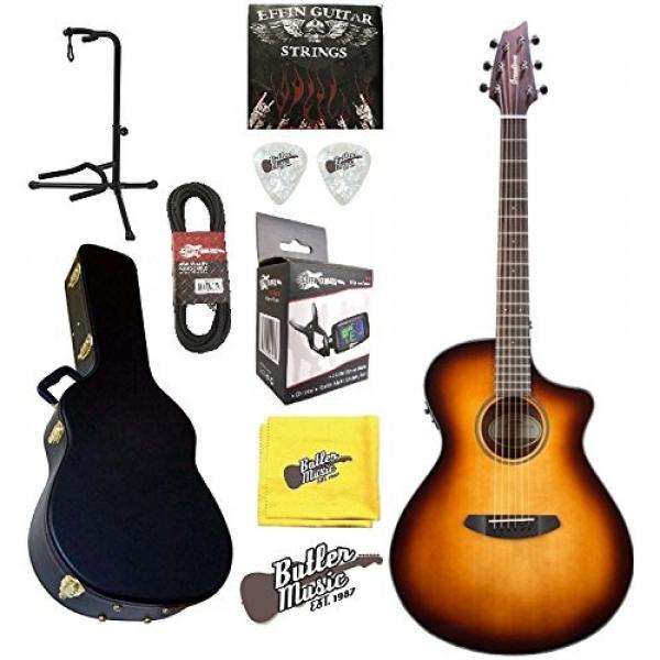 Breedlove Discovery Concert CE SB Sunburst A/E Guitar w/Bag,Strings &amp; More #1 image