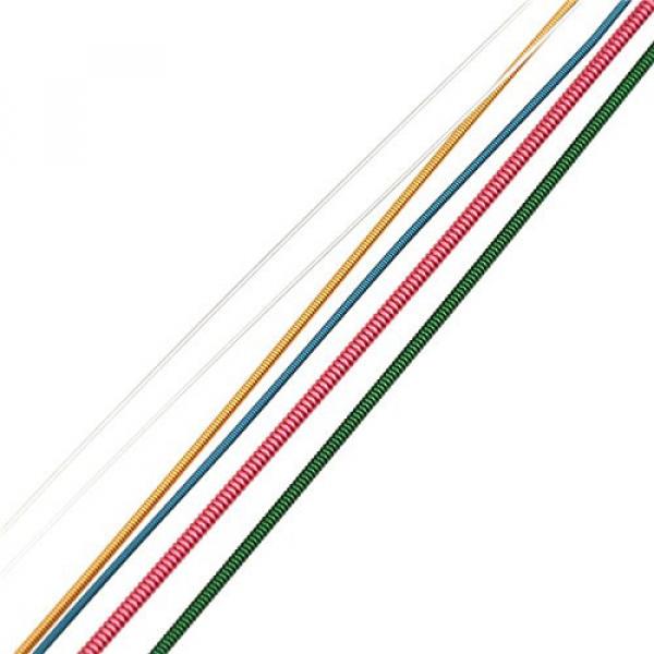 New Arrival 1Pc Multi Color 1-6 E B G D A E Rainbow Colorful Strings Set For Acoustic Guitar 1- #4 image