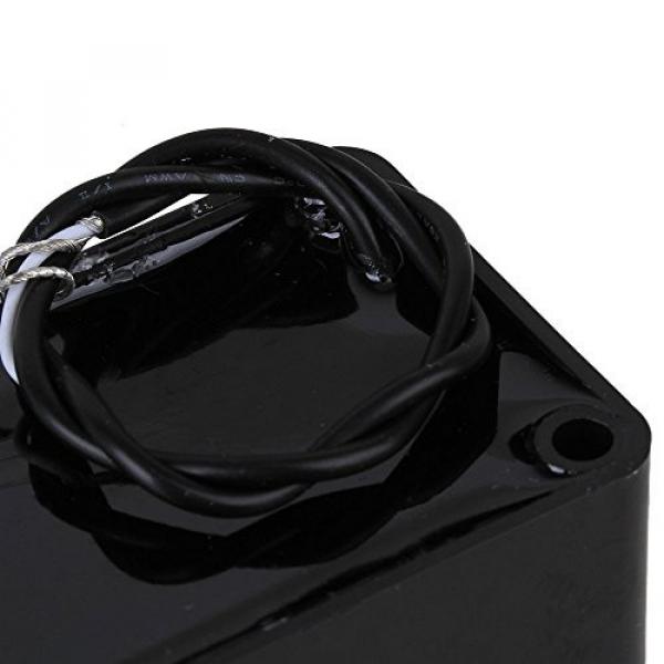 Yibuy Black Color Ceramic Magnet Noiseless Single Coil 2P 5-String Bass Pickup Pack of 2 #5 image