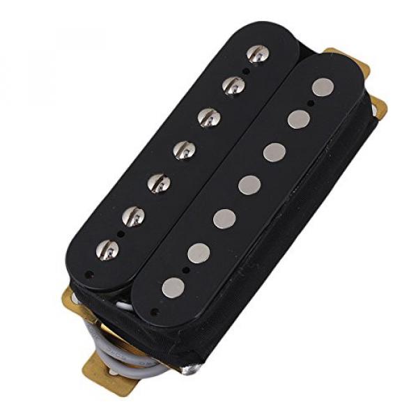 Yibuy Black Double Coil 7 String Bridge Neck Electric Guitar Humbucker Pickups Sets #1 image