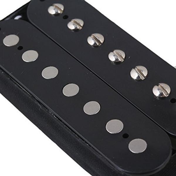 Yibuy Black Double Coil 7 String Bridge Neck Electric Guitar Humbucker Pickups Sets #5 image
