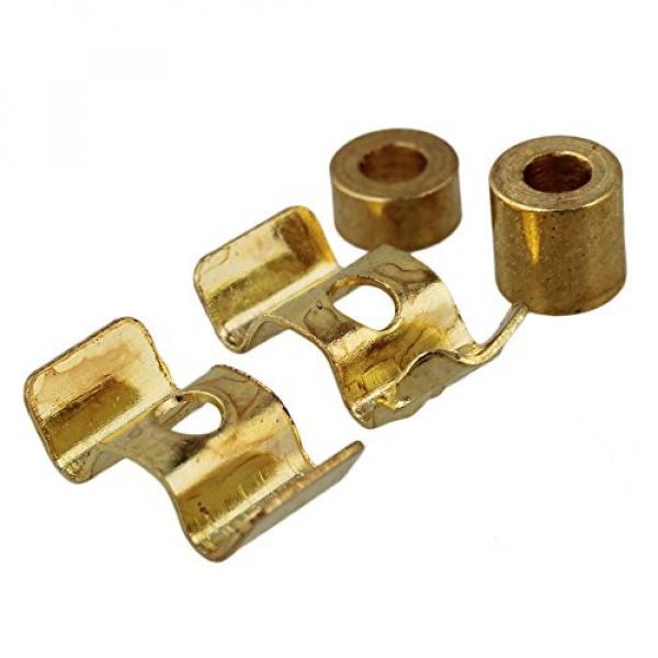 Yibuy Gold Guitar String Retainer with Screw &amp; Spacer for Electric Guitar Set #3 image