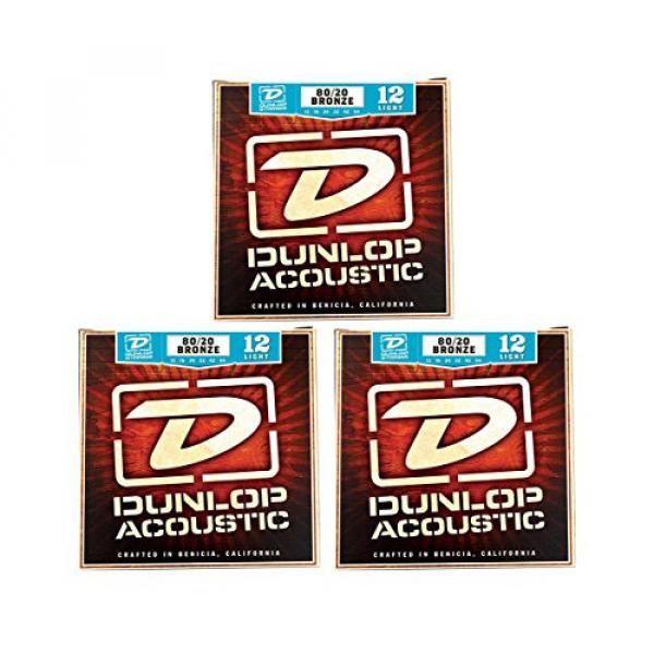 Dunlop DAB1254 Acoustic 80/20 Light 12-54 3-Pack #1 image