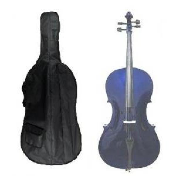Merano 3/4 Size Purple Student Cello with Bag and Bow+2 Sets of Strings+Cello Stand+Black Music Stand+Metro Tuner+Rosin+Rubber Round Mute #2 image