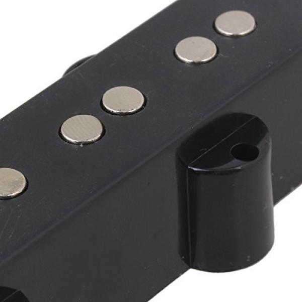 Yibuy Black 4 String Bass Guitar Open Pickups Set Replacement Parts Set of 2 #5 image