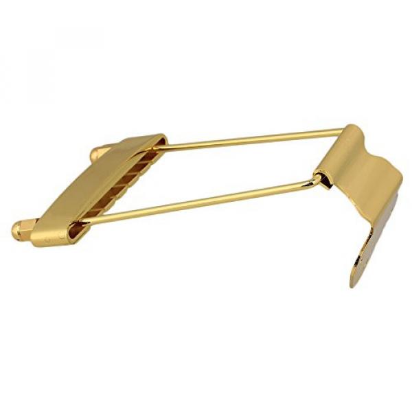 Yibuy Tailpiece for 6-String Electric Guitar Golden #3 image