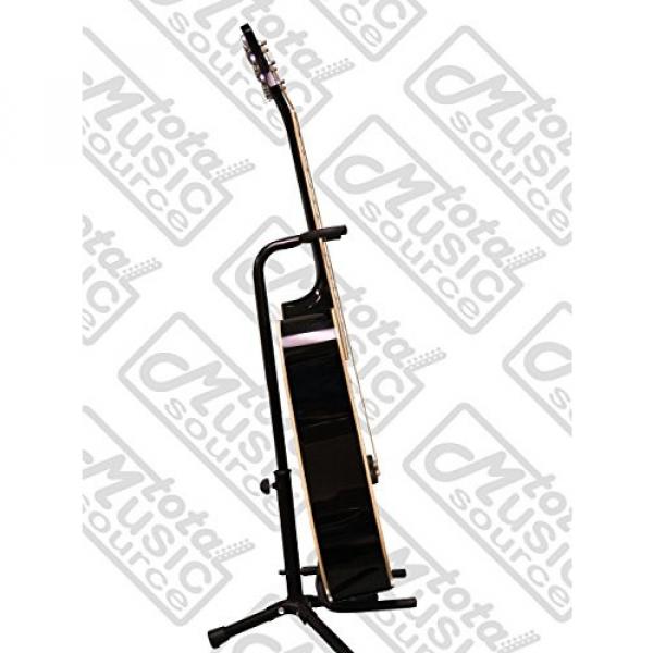 Oscar Schmidt Left Hand Dreadnought Style 3/4 Size Black Acoustic Guitar,Bundle w/Bag OG1BLH #6 image