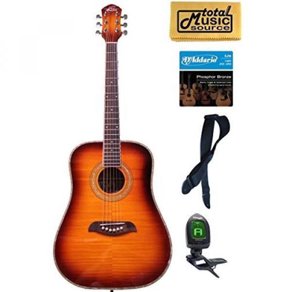 Oscar Schmidt OG1FYS 3/4 Size Dreadnought Acoustic Guitar Bundle #1 image