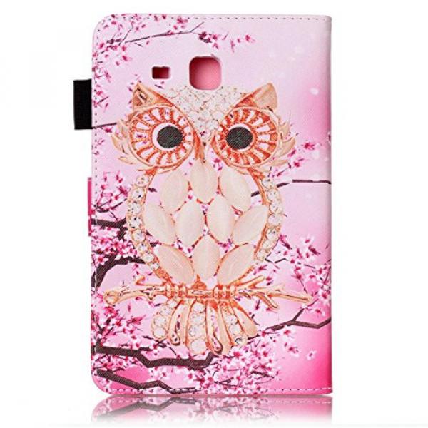 Galaxy Tab A 7.0 Case, T280 Case, Firefish PU Leather Wallet Case [Card Slots] [Kickstand] Magnetic Clip Impact Resistant Protect Case for Samsung Galaxy Tab A 7.0 inch T280 -Owl #2 image