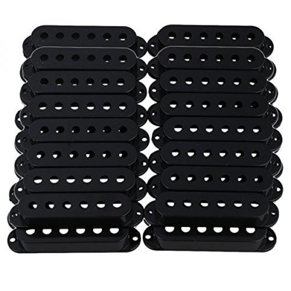 Yibuy 50/52/52mm Black Single Coil Pickup Covers for Electric Guitar Set of 50 #1 image