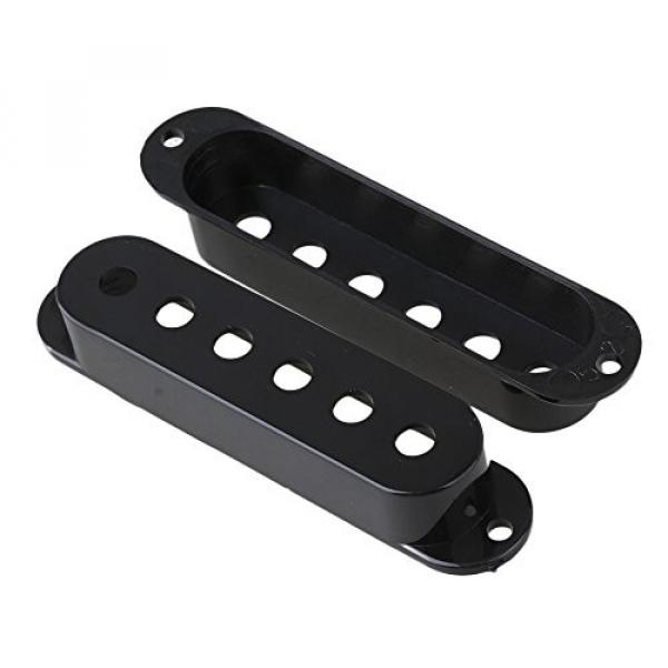 Yibuy 50/52/52mm Black Single Coil Pickup Covers for Electric Guitar Set of 50 #2 image