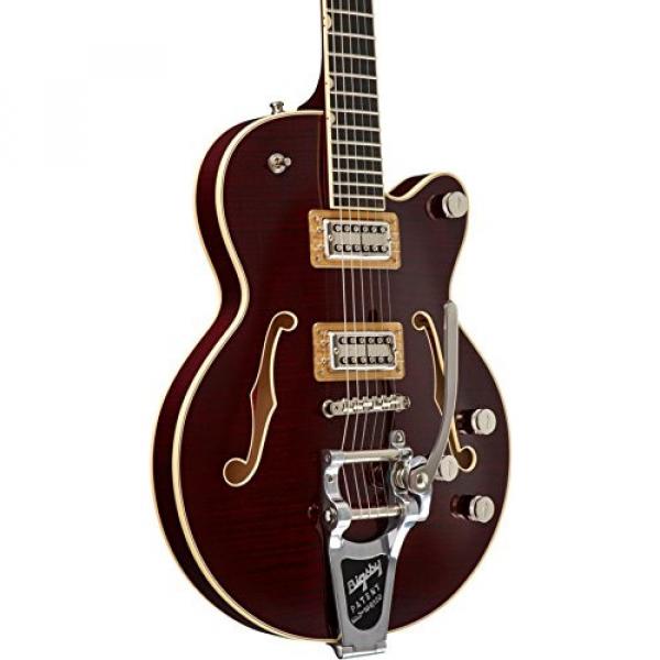 Gretsch G6655TFM Players Edition Broadkaster Jr. Center Block - Dark Cherry Stain, Bigsby Tailpiece #5 image