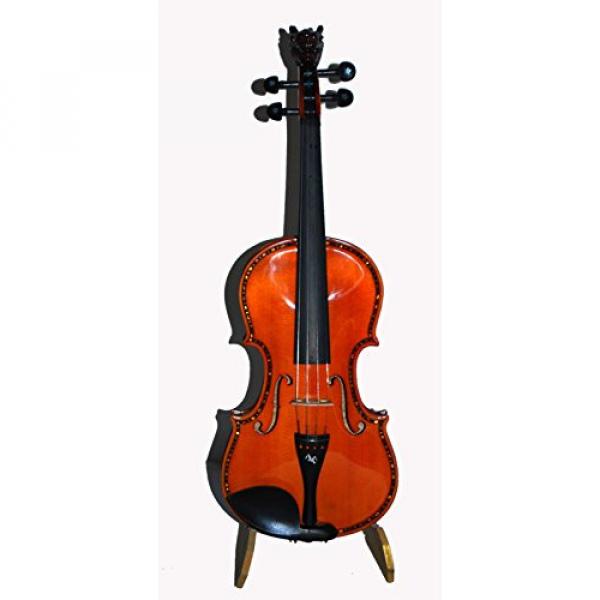 Kaytro-Butterfy Inlay Handmade,Solid Flamed Maple Violin 4/4 Advanced Level 1251 #4 image