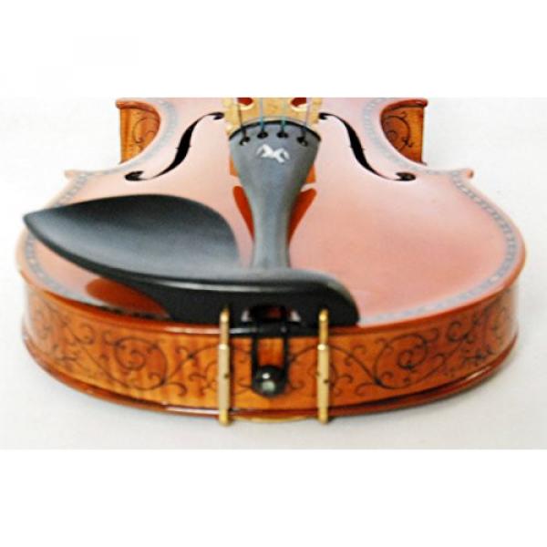 Kaytro-Butterfy Inlay Handmade,Solid Flamed Maple Violin 4/4 Advanced Level 1251 #6 image