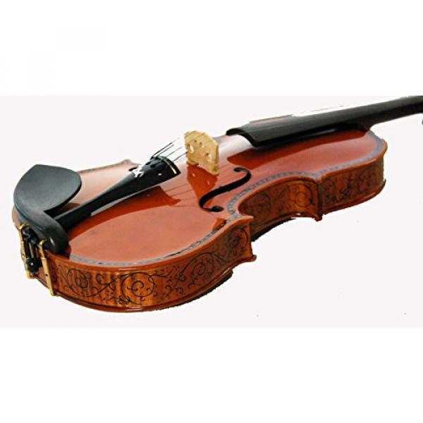 Kaytro-Butterfy Inlay Handmade,Solid Flamed Maple Violin 4/4 Advanced Level 1251 #7 image