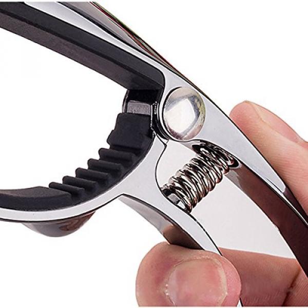 Cool Animal Acoustic and Electric Metal Guitar Capo for Ukulele Banjo Mandolin with Tail Bridge Pins Screwer - black #4 image