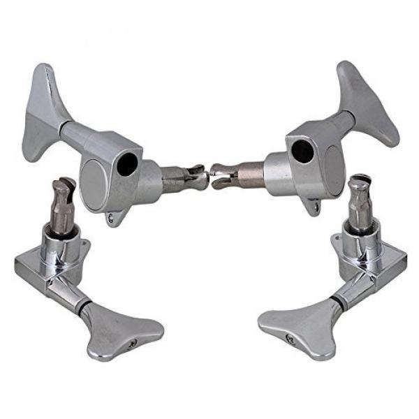 Yibuy 2R2L Chrome Tuning Keys Pegs Tuners Machine Heads for Bass Set of 20 #2 image