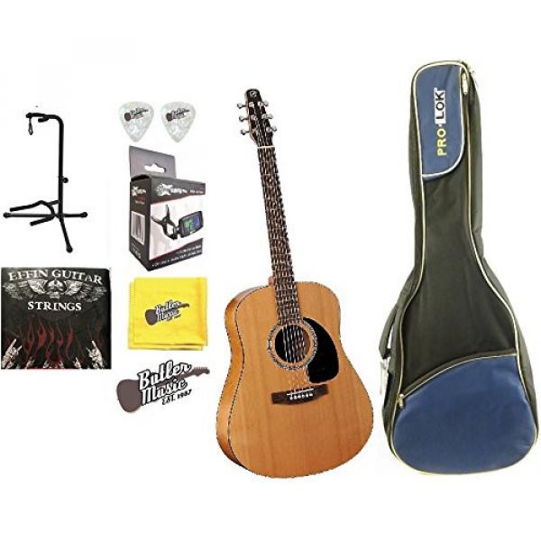 Seagull Acoustic Solid Cedar Top S6 Dreadnought Size #029396 w/Gig bag &amp; More #1 image