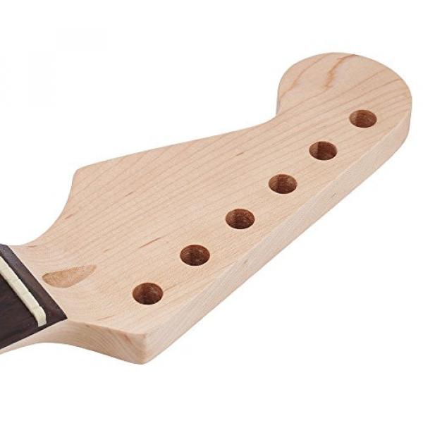 Andoer 22 Fret Electric Guitar Maple Neck Rosewood Fingerboard for Fender Strat Guitar Replacement #6 image