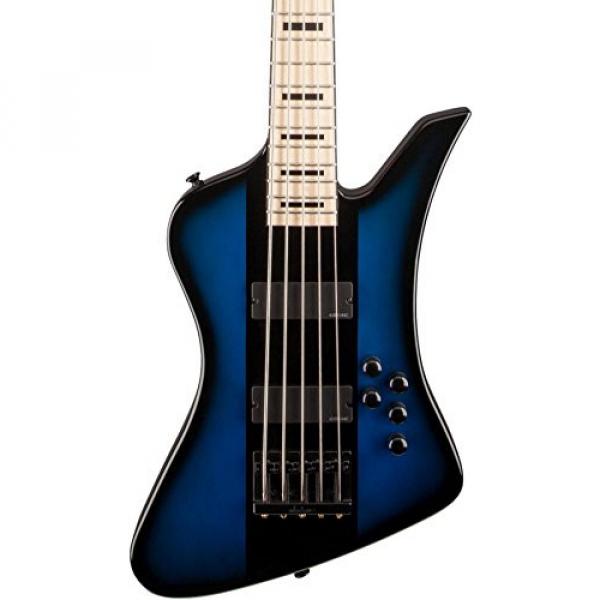 Jackson David Ellefson Signature Kelly Bird V Electric Bass Blue Burst Maple Fingerboard #1 image