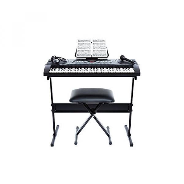 Alesis Melody 61 Beginner Bundle | 61-Key Portable Keyboard with Stand, Bench, Headphones, and Microphone #2 image