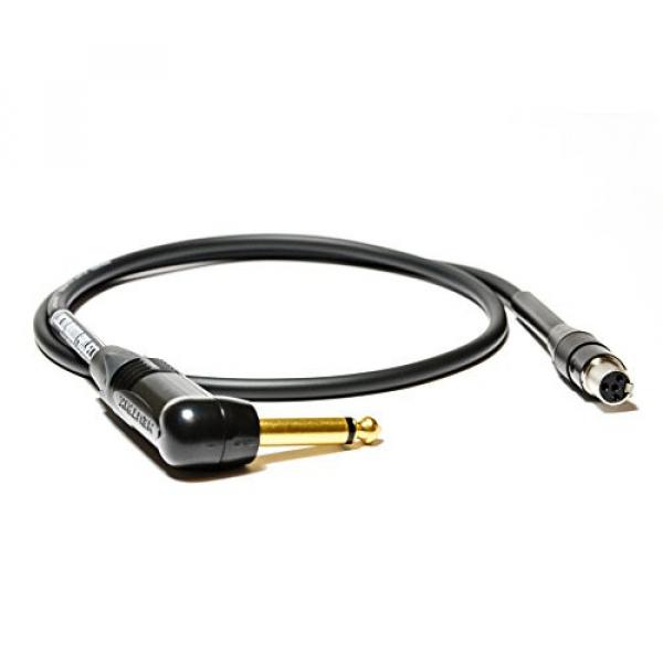 Heavy Duty Cable Upgrade for Line 6 RELAY G50, G55, G90, Shure, AKG, &amp; Sennheiser Wireless Transmitters (Right Angle) - Made in the USA by LUCID AUDIO PROJECT #1 image