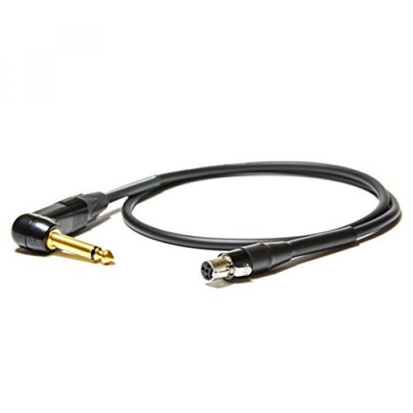 Heavy Duty Cable Upgrade for Line 6 RELAY G50, G55, G90, Shure, AKG, &amp; Sennheiser Wireless Transmitters (Right Angle) - Made in the USA by LUCID AUDIO PROJECT #2 image