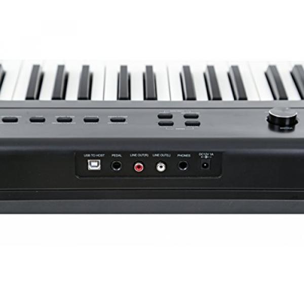 Artesia PA-88W Digital Piano (Black) 88-Key With 12 Dynamic Voices and Semi-weighted Action + Power Supply + Sustain Pedal #3 image
