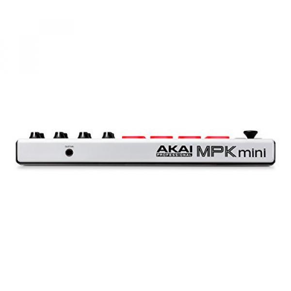 AKAI Professional MPK Mini MKII LE 25-Key Portable USB MIDI Keyboard with 16 Backlit Performance-Ready Pads, Eight-Assignable Q-Link Knobs and a Four Way Thumbstick - White #4 image